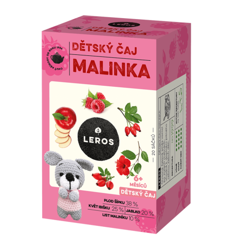Leros Dětský čaj Malinka 20x2 g Leros Dětský čaj Malinka 20x2 g