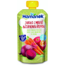 Hamánek kapsička Jablko s mrkví a červenou řepou 100 g