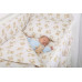 2 -dílná bavlněná souprava povlečení do postýlky  120x 90 cm TEDDY BEAR  - béžová   BABYM