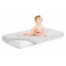 BABYM  Bavlněné / plátěné prostěradlo do dětské postýlky 120 × 60 cm s obrázky žirafek béžové