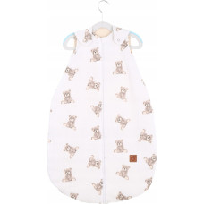 Oboustranný mušelínový spací pytel Babymam  Medvídci TEDDY / smetanová