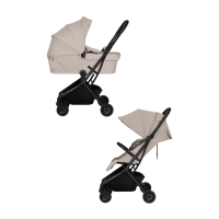 Lionelo Sia Flex Beige Sand – ultrakompaktní kočárek 2v1