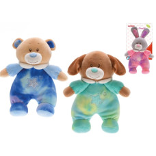 Baby Happiness plyšové zvířátko s chrastítkem  0m+ – zajíček, medvěd,pejsek