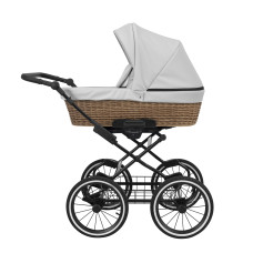 Kombinovaný kočárek Kunert Romantic Classic 2v1 – Light Grey ROM-09