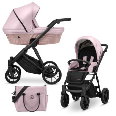 Kombinovaný kočárek KUNERT Ivento  Eco pink metal