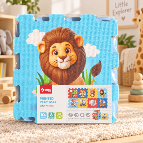 Mikro Pěnové puzzle - pěnový koberec - podložka Zoo – 8 ks se zvířátky Mikro Pěnové puzzle - pěnový koberec - podložka Zoo – 8 ks se zvířátky