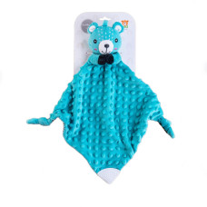  Interaktivní medvídek usínáček / muchláček  BabyTed s kousátkem a chrastítkem 25 × 25 cm mentolová  TEDD