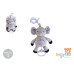 Hrací sloník BabyTed s melodií – plyšová závěsná hračka 30 cm plyšové chrastítko na kočárek / postýlku / kočárek 0 m+ šedá Hrací sloník BabyTed s melodií – plyšová závěsná hračka 30 cm plyšové chrastítko na kočárek / postýlku / kočárek 0 m+ šedá