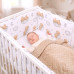 Oboustranný mantinel do postýlky BABYM – ochrana a pohodlí po celém obvodu 360 x 30 cm Medvídci v obláčku