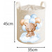 Babymam PREMIUM XL 43 l – uzavíratelný koš na hračky a organizér Cute Baby Boy