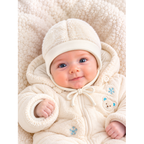 Kojenecká čepice na zavazování z welsoftu Baby Service - KVALITNÍ ČESKÁ VÝROBA !!! Smetanová Kojenecká čepice na zavazování z welsoftu Baby Service - KVALITNÍ ČESKÁ VÝROBA !!! Smetanová
