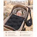 Luxusní zimní fusak Floo for Baby NEVADA COMBI  NEW  3v1 – LIMITOVANÁ EDICE  Černá