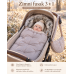 Luxusní zimní fusak Floo for Baby NEVADA COMBI  NEW  3v1 – LIMITOVANÁ EDICE Světle šedá