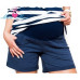 Těhotenské kraťasy BRIA - teplákové jeans