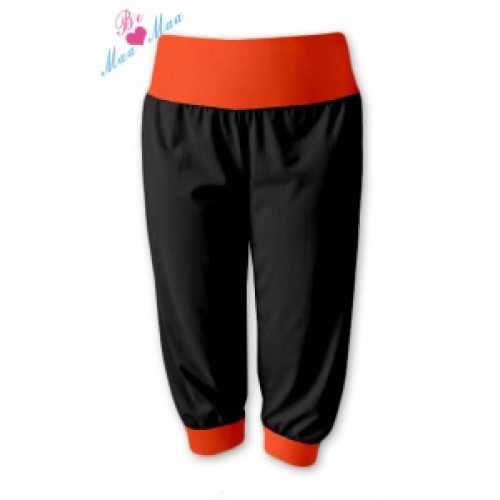 Sportovní 3/4 legíny CAPRI - černé/oranž S/M Sportovní 3/4 legíny CAPRI - černé/oranž S/M