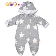 Kombinézka s kapuci a oušky STARS Baby Nellys