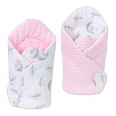 Oboustranná zavinovačka MINKY BABY - víly šedé v růžové