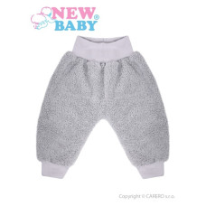 Zimní kojenecké tepláčky New Baby Mazlíček šedé 86