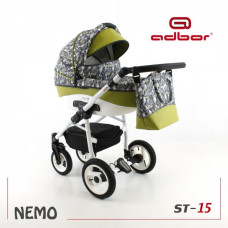 Kombinovaný kočárek Adbor Nemo +  AUTOSEDAČKA  ZDARMA !!! č.ST15
