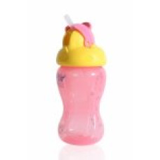 Hrníček se slámkou 250ml 6m+ Farlin - růžová