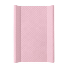 Ceba Přebalovací podložka s pevnou deskou 2-hranná  70x50 cm sv.růžové káro