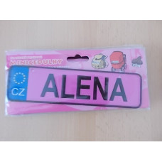 Mini SPZ na kočárek - TOTÁLNÍ VÝPRODEJ !!! Alena