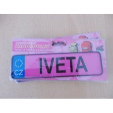 Mini SPZ na kočárek - TOTÁLNÍ VÝPRODEJ !!! Iveta