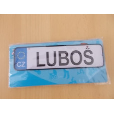 Mini SPZ na kočárek - TOTÁLNÍ VÝPRODEJ !!! Luboš