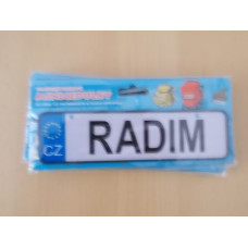 Mini SPZ na kočárek - TOTÁLNÍ VÝPRODEJ !!! Radim