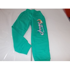 Dívčí tepláky Fashion do rantlu s obrázkem koně - zelené 122