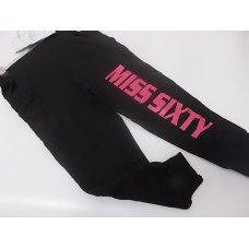 Dívčí bavlněné tepláky Miss Sixty - černá + růžová nápis 122