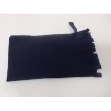 Fleecová šála s třásněmi tmavě modrá