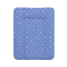 Přebalovací podložka na komodu  70x50cm CEBA BABY hvězdičky tm. modré
