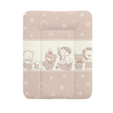 Přebalovací podložka na komodu  70x50cm CEBA BABY zvířátka béžová
