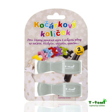 Kočárkové kolíčky  2 kusy v balení  T-tomi  šedá