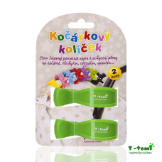 Kočárkové kolíčky 2 kusy v balení  T-tomi  zelená