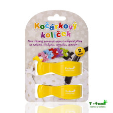 Kočárkové kolíčky 2 kusy v balení  T-tomi  žlutá