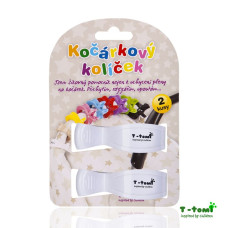 Kočárkové kolíčky  2 kusy v balení  T-tomi  bílý