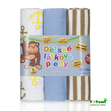 Vysokogramážní TETRA pleny TOP KVALITA s potiskem 70x70 kotvy   3 kusy T-tomi