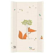 Ceba Přebalovací podložka s pevnou deskou 2-hranná  80x50 cm  liška ecru