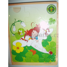 Kniha se šesti stranami dřevěných puzzlí AKCE !! luční království