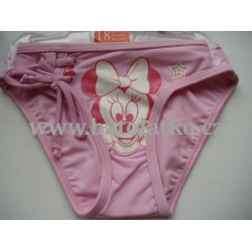 Dětské  plavky - kalhotky MINNIE  se šněrováním    VÝPRODEJ !!!  světle růžová