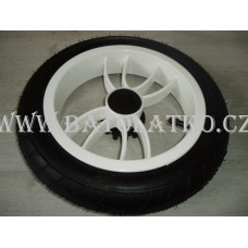 Náhradní nafukovací kolo na kočárek Baby Merc velké  Označení: 47-203  12 1/2x1,75x2 1/4  bílé  bez brzdného systému