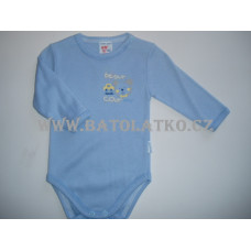 Bavlněné  body s obrázkem medvídka AUTEX BABY - modré - TOTÁLNÍ VÝPRODEJ !!!