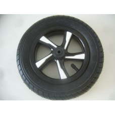 Kolečko na kočárek FIRKON Balance, Verano, Sorano, Krasnal a jiné  černá + bílé středy  ,,10''  malé 25 cm