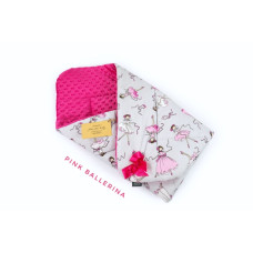 Oboustranná ZAVINOVAČKA MINKY FLOO FOR BABY  MANUFACTURA baletka růžová