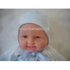Kojenecká svetrovinová čepička BABY SERVICE - KVALITNÍ ČESKÁ VÝROBA !!! modrá