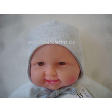 Kojenecká svetrovinová čepička BABY SERVICE - KVALITNÍ ČESKÁ VÝROBA !!! šedá