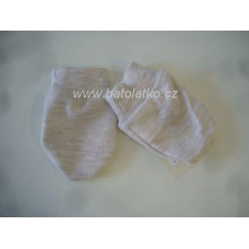 Bavlněné rukavičky BABY SERVICE - VELMI KVALITNÍ ČESKÁ VÝROBA !!! béžové