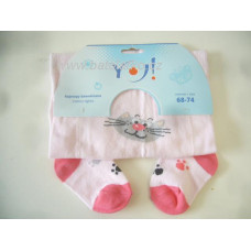 Dětské punčocháče RA 3 YOU BABY světle růžová + kočička